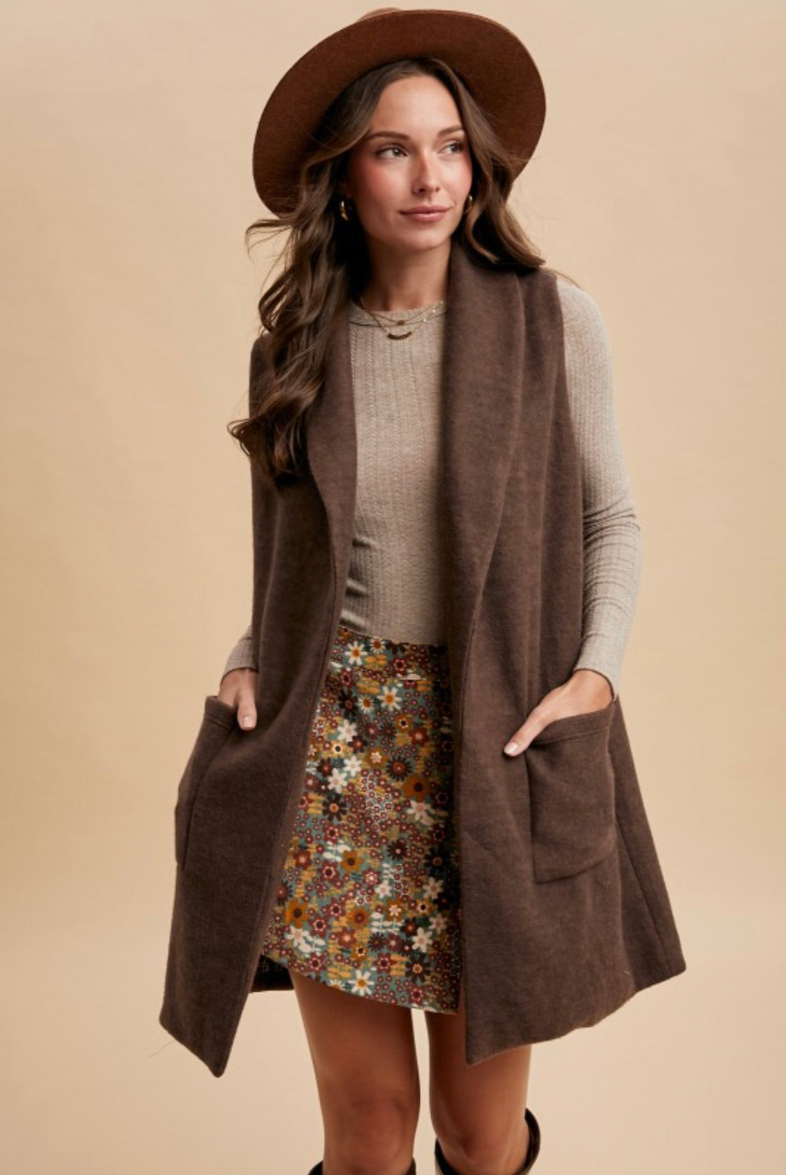 Mocha Brown Vest