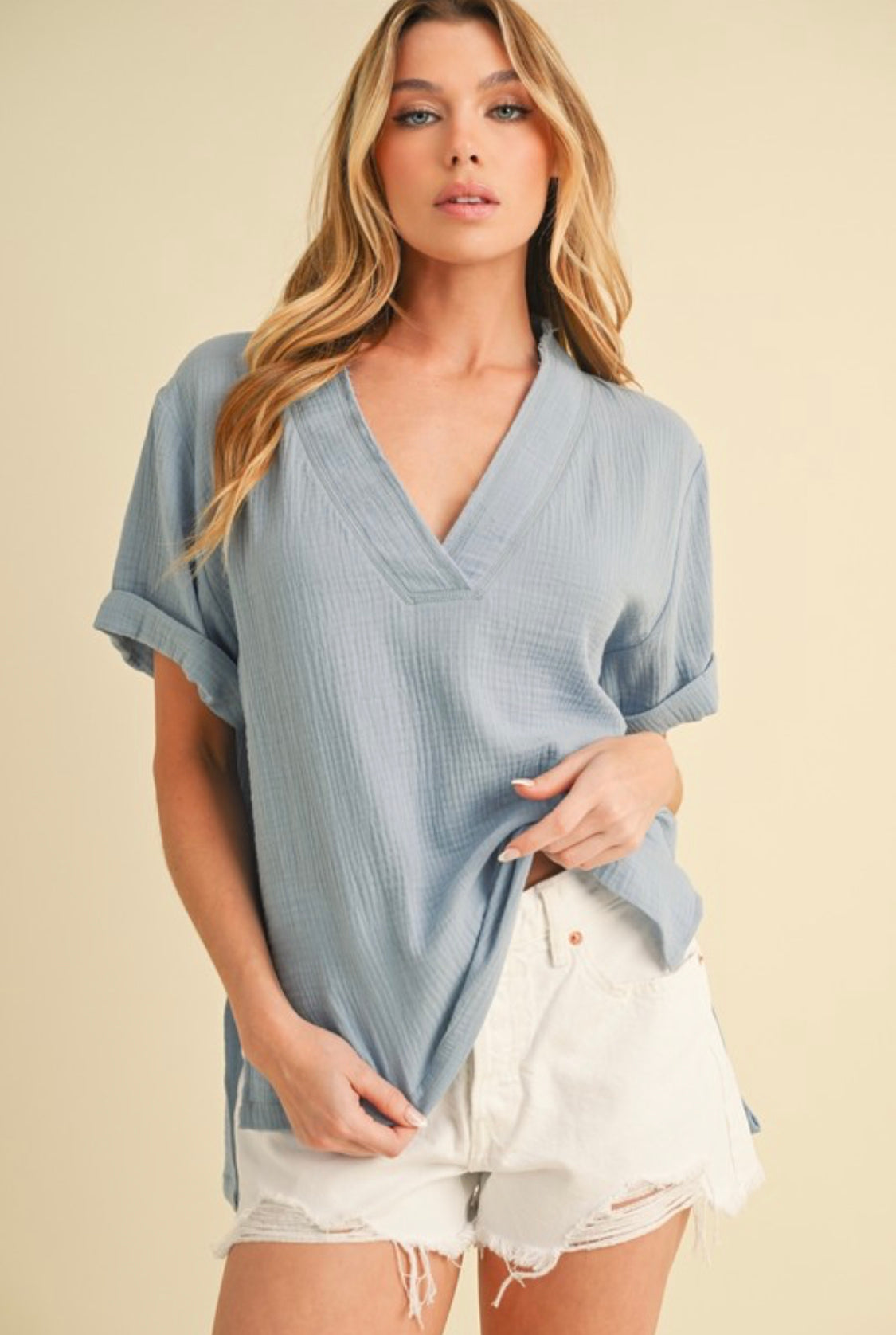 Denim Gauze Shirt