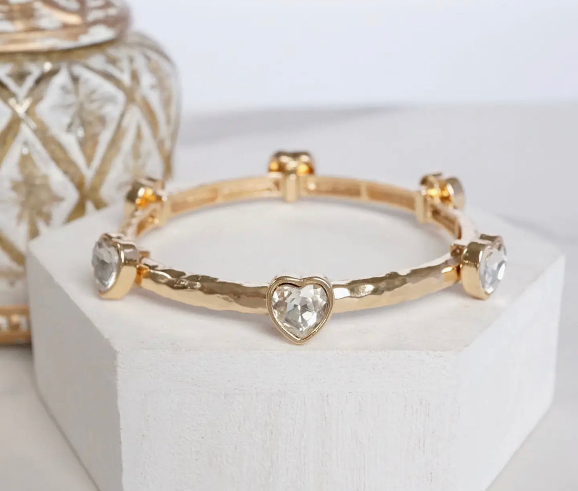 Bling Heart Bracelet