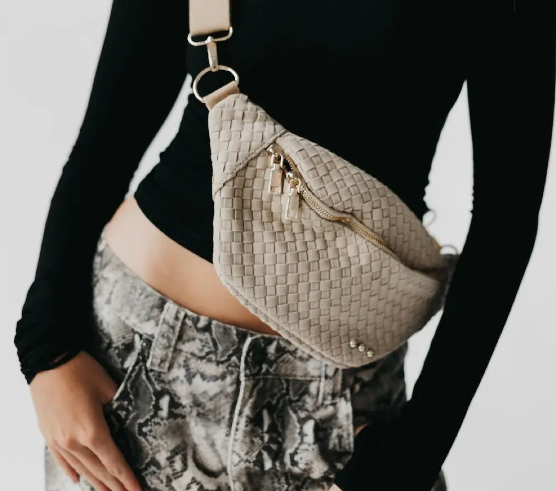 Grey Suede Crossbody