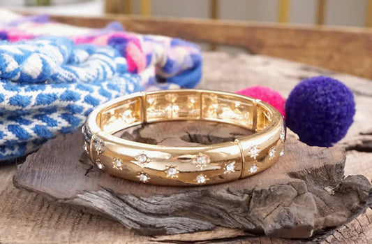 Gold Star Bangle