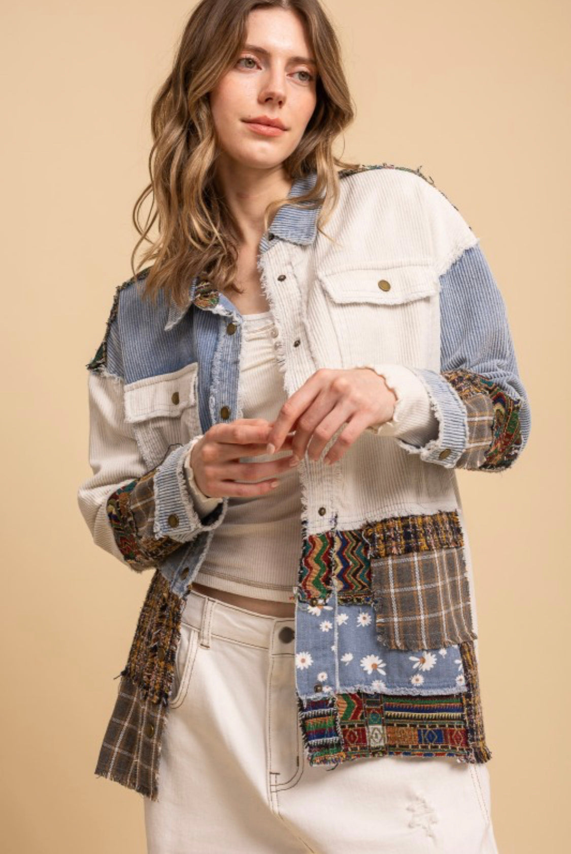 Corduroy Patchwork Jacket