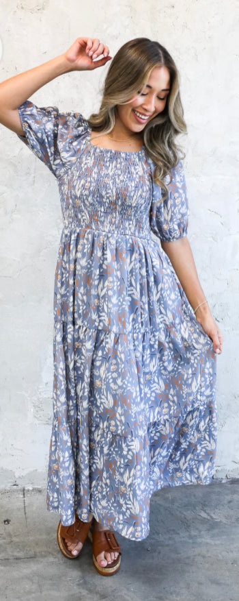 Blue Wildflower Dress